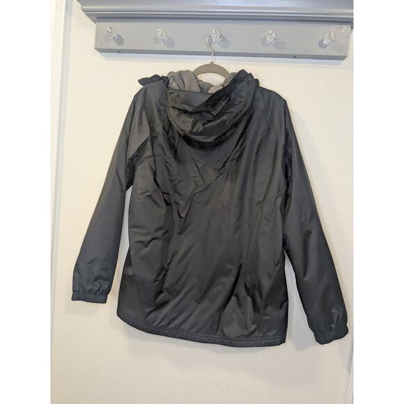 LL Bean PrimaLoft Packaway Hooded Black Water Proof Jacket Women Size XL 293390 - Picture 8 of 8